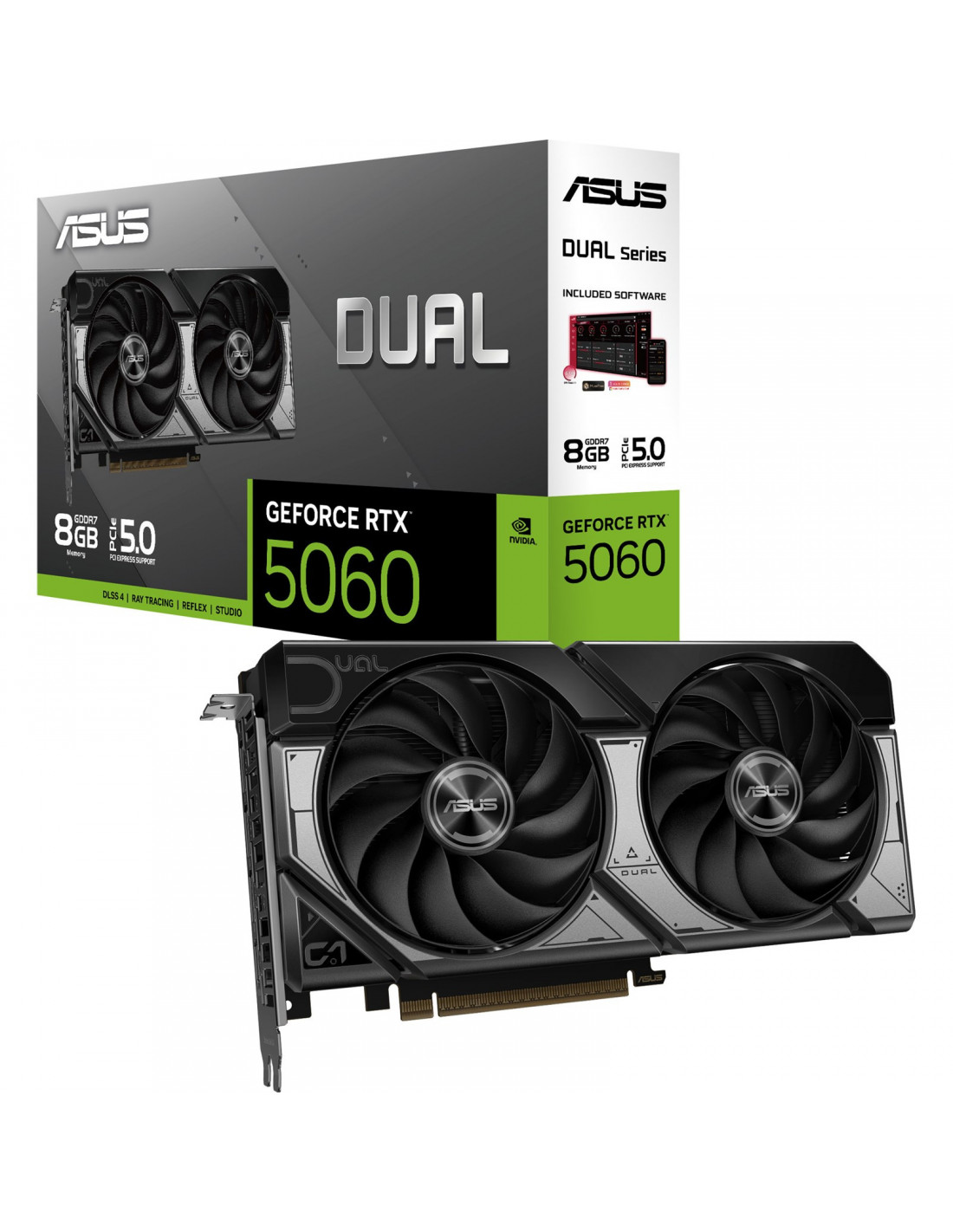 Placa Gráfica Asus GeForce RTX 5060 8GB, GDDR7, DLSS 4