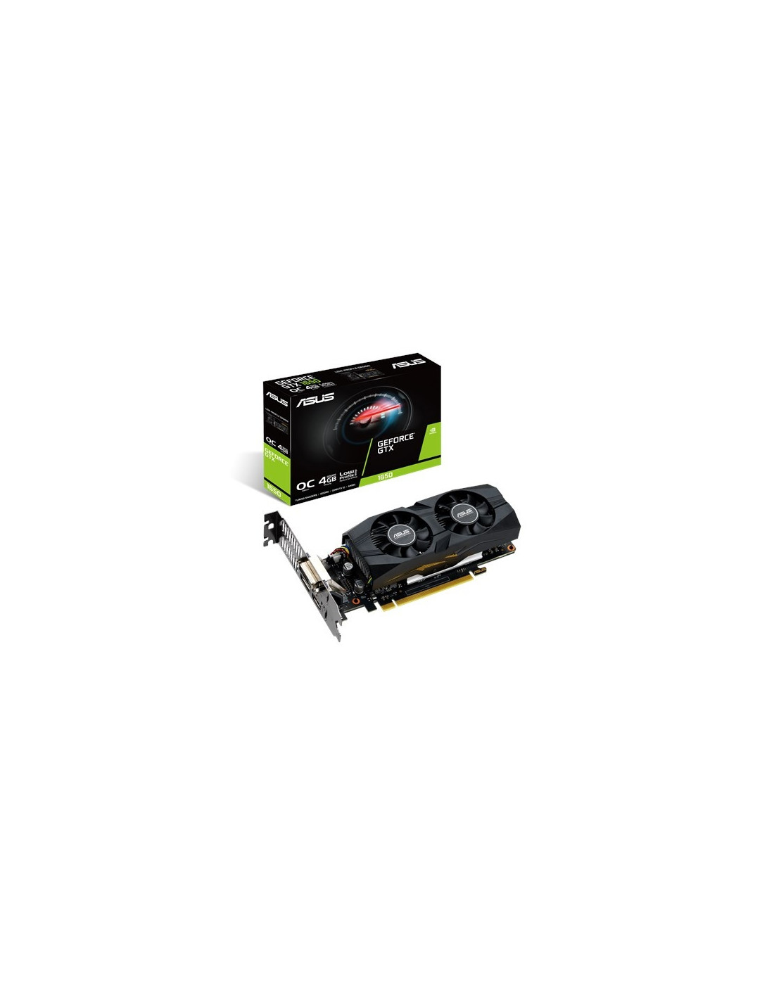 Placa Gráfica Asus GTX1650-O4G-LP-BRK 4GB GDDR5 - Low Profile, PCI-E 3.0, HDMI, DisplayPort e DVI