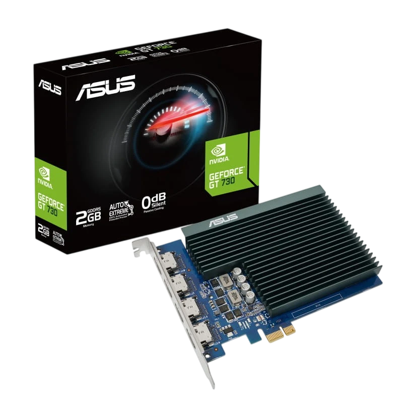 Placa Gráfica GeForce GT 730 2GB GDDR5 Passive Cooling - ASUS