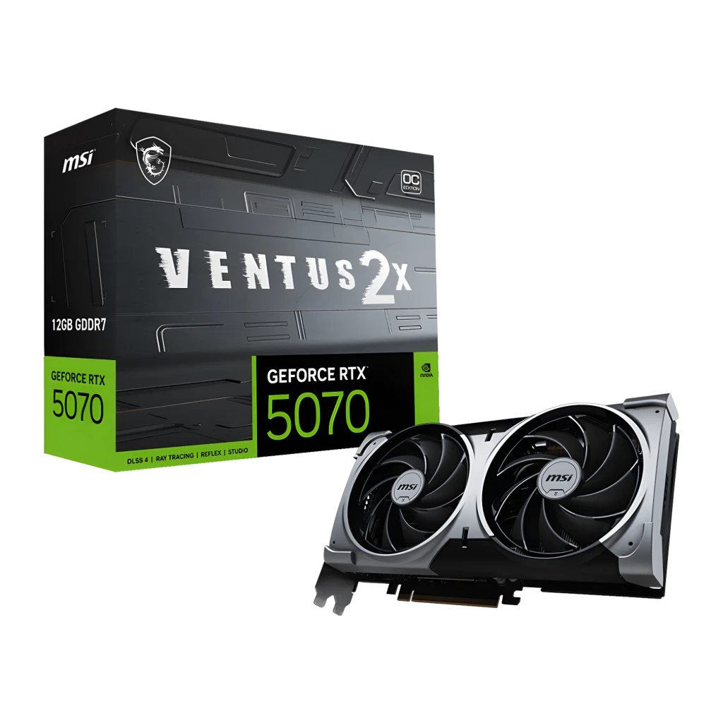 Placa Gráfica GeForce RTX 5070 12G SHADOW 2X OC NVIDIA 12GB GDDR7 - MSI