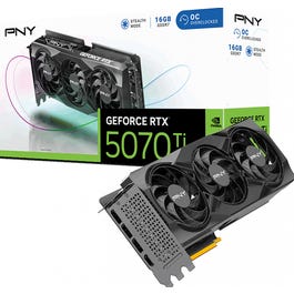 Placa Gráfica GeForce RTX 5070 Ti Gaming Triple Fan OC 16GB GDDR7 DLSS4 - PNY
