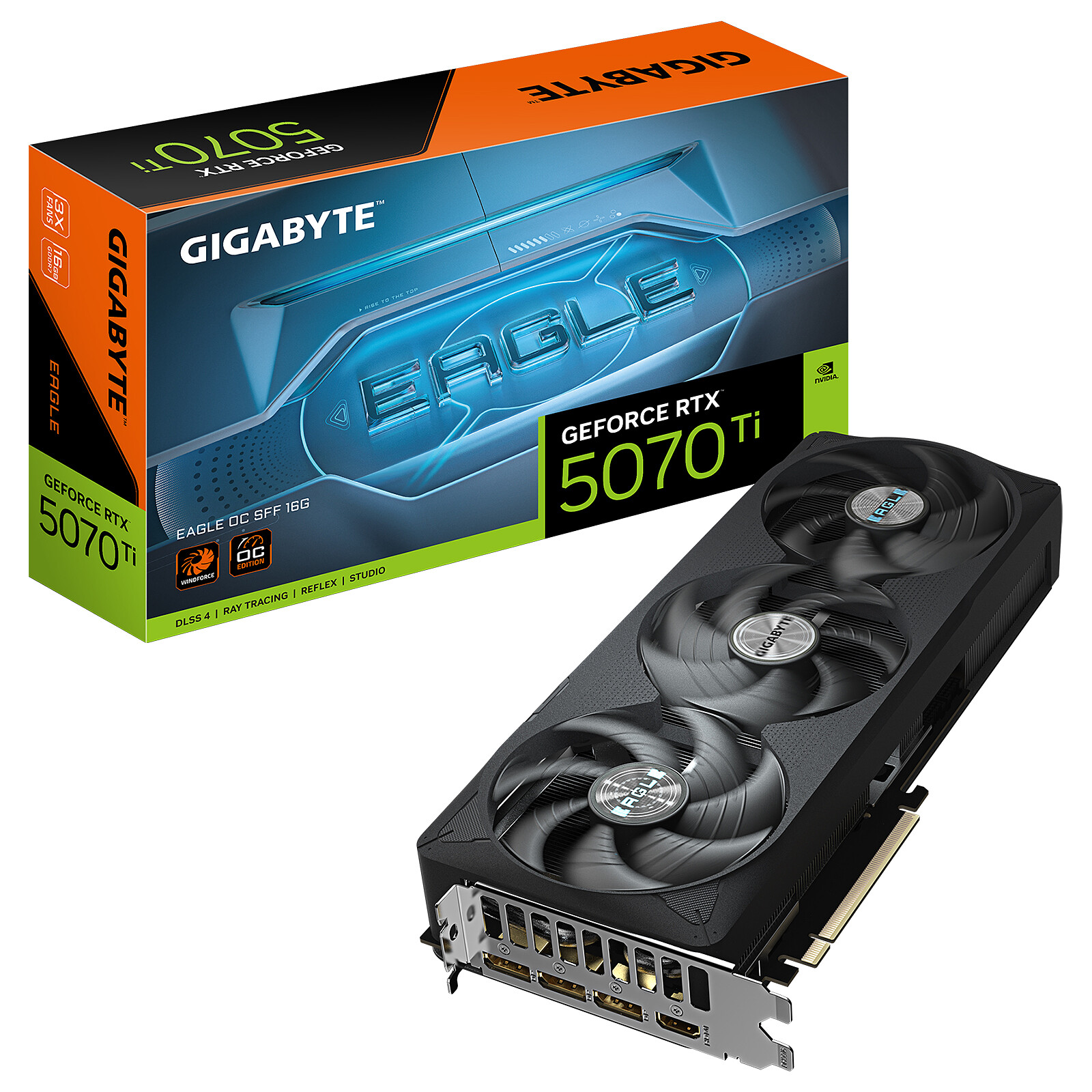 PLACA GRÃFICA GIGABYTE RTX 5070 TI WINDFORCE OC 16GB