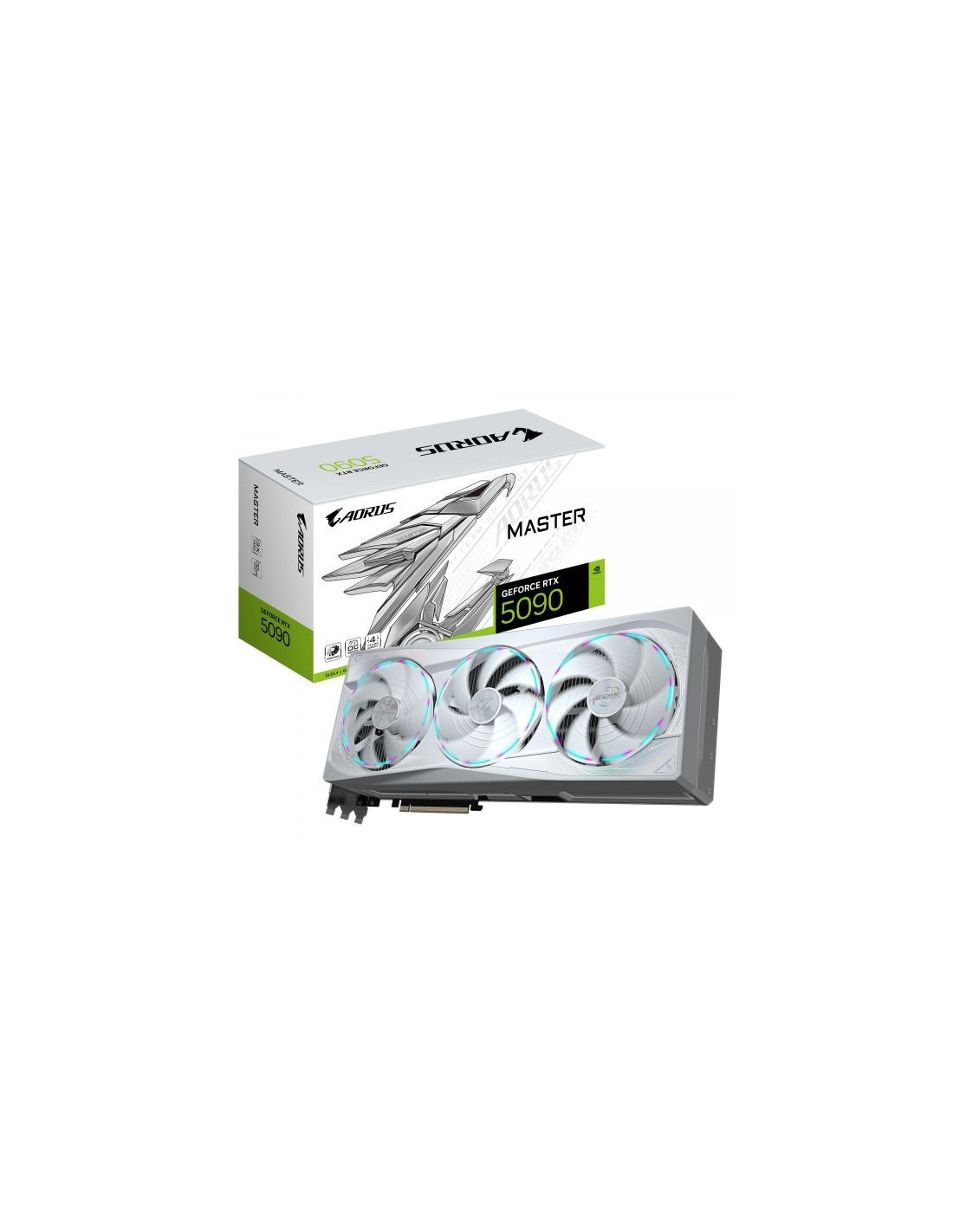Placa Gráfica Gigabyte RTX5090 Aorus Master Ice 32GB GDDR7, PCIe 5.0, Waterforce, RGB