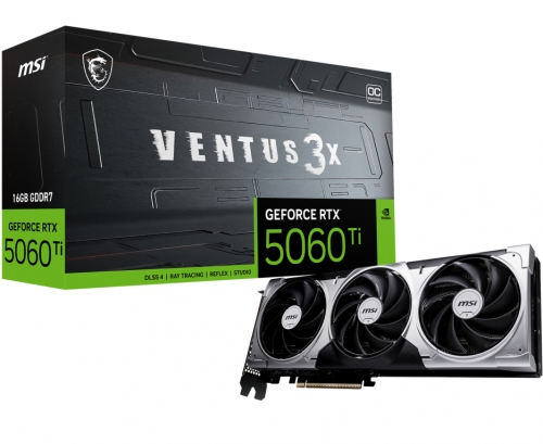 PLACA GRAFICA MSI RTX 5060 TI 16G VENTUS 3X OC