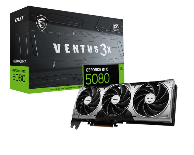 PLACA GRAFICA MSI RTX 5080 16G VENTUS 3X OC PLUS