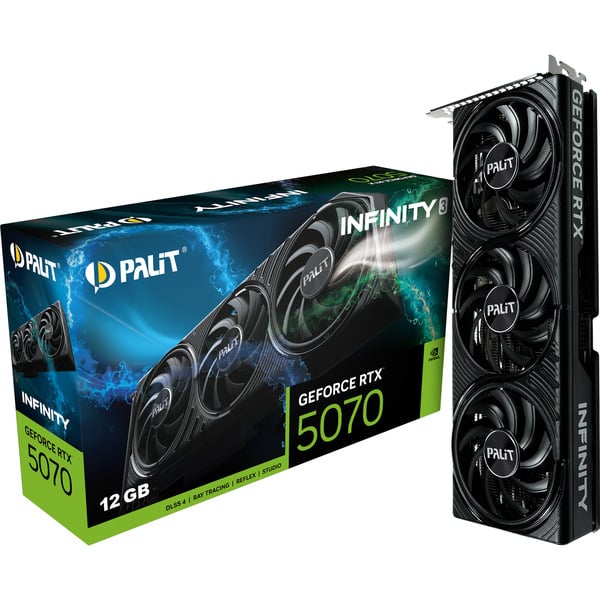 Placa Gráfica NVIDIA GeForce RTX 5070 "Blackwell" Infinity 3 12GB GDDR7 DLSS4 - PALIT