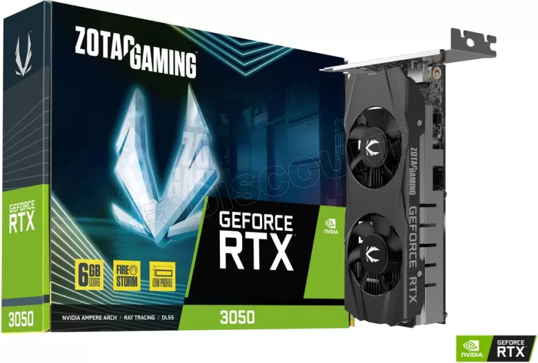 PLACA GRÁFICA ZOTAC RTX 3050 6GB GDDR6 1XHDMI 1XDP 2XVENT