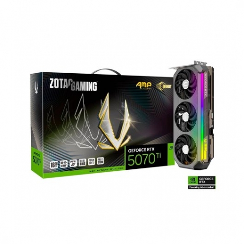 PLACA GRÁFICA ZOTAC RTX 5070 TI AMP EXT INFINITY 16GB