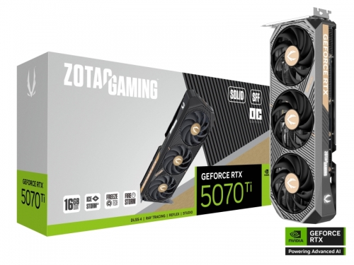 PLACA GRÃFICA ZOTAC RTX 5070TI SOLID SFF OC 16GB