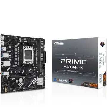 Placa-mãe Asus A620AM-K Socket AM5/ DDR5/ PCIe 4.0/ Micro ATX