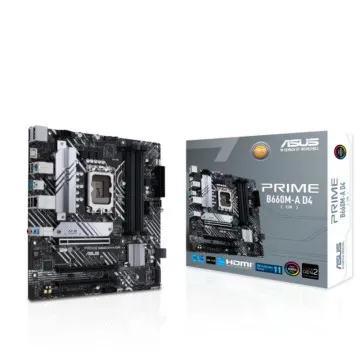 Placa-mãe Asus Prime B660M-A D4-CSM/ Socket 1700/ Micro ATX