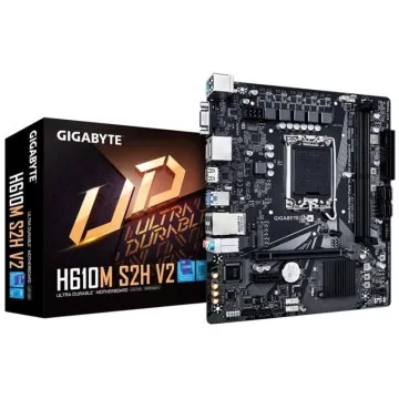 Placa-mãe Gigabyte H610M S2H V2 Socket 1700/ DDR4/ PCIe 4.0/ Micro ATX