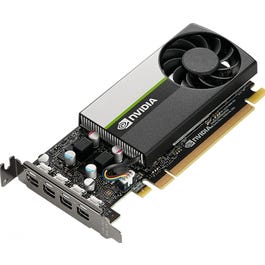 Placa Gráfica T1000  4 GB GDDR6  PCIe 3.0 x16 baixo perfil  4 x Mini DisplayPort NVIDIA  VCNT1000-SB