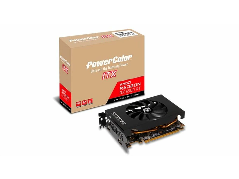 PowerColor Radeon RX 6500 XT ITX - 4GB GDDR6 RAM - Grafikkarte