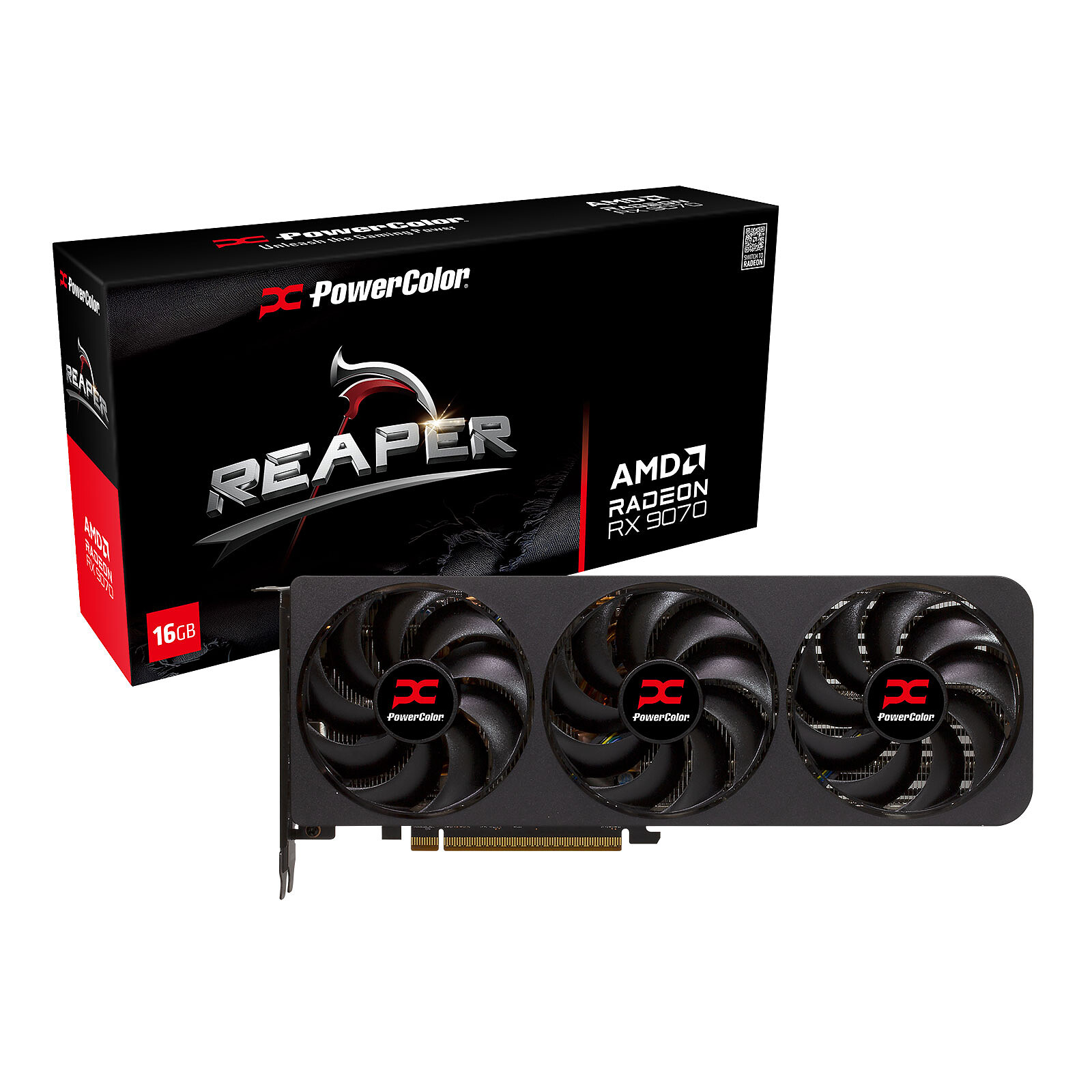 PowerColor Radeon RX 9070 Reaper - 16GB GDDR6 RAM - Grafikkarte