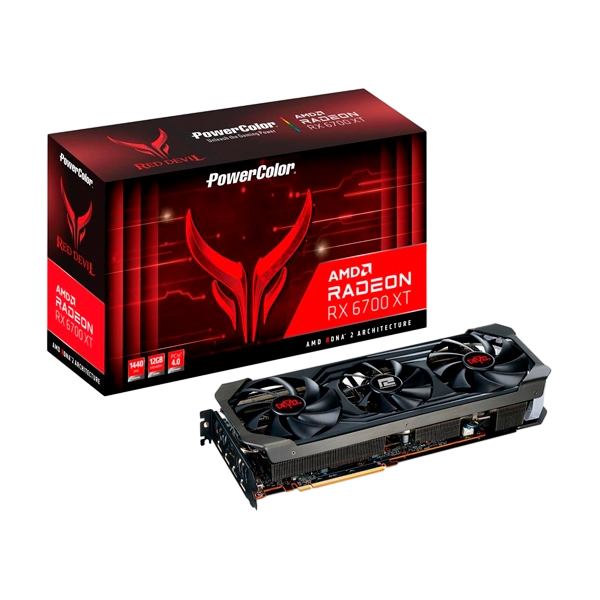 PowerColor Red Devil Radeon RX 6700XT | 12GB GDDR6 VRAM | Videokaart | GPU | AMD