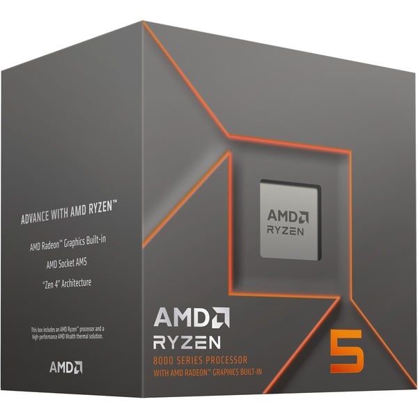 Processador AMD Ryzen 5 8500G - 3.5 GHz - 6 núcleos - 12 threads - 16 MB cache - Socket AM5 - Box