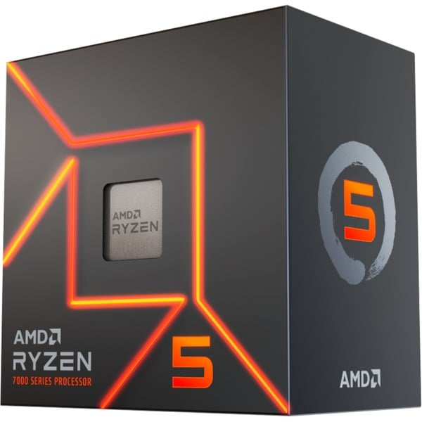Processador Ryzen 5 7600 6-Core c/ Turbo 5.2GHz 38MB SktAM5 - AMD