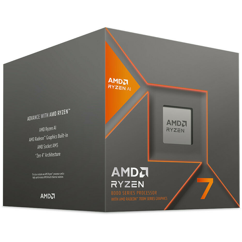 Processador Ryzen 7 8700G "Zen 4" 8-Core 4.2GHz c/ Turbo 5.1GHz 24MB Cache SktAM5 - AMD