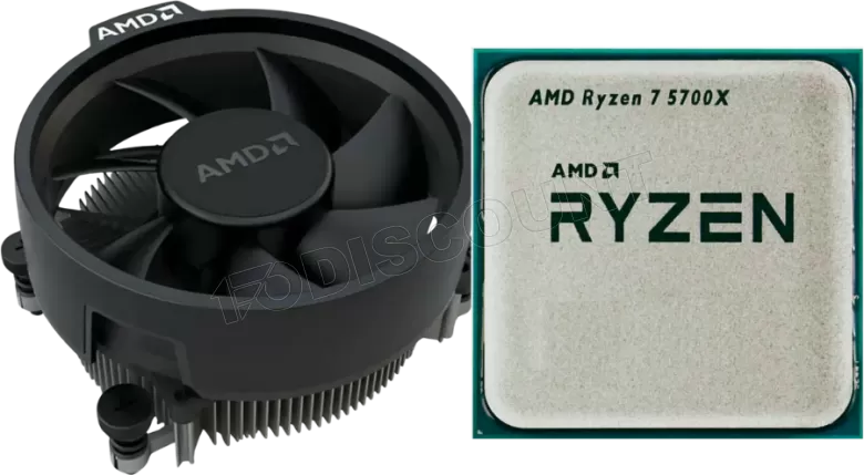 Processeur AMD Ryzen 7 5700X (4,6 Ghz) AM4 - Sans iGPU Version OEM (MPK)