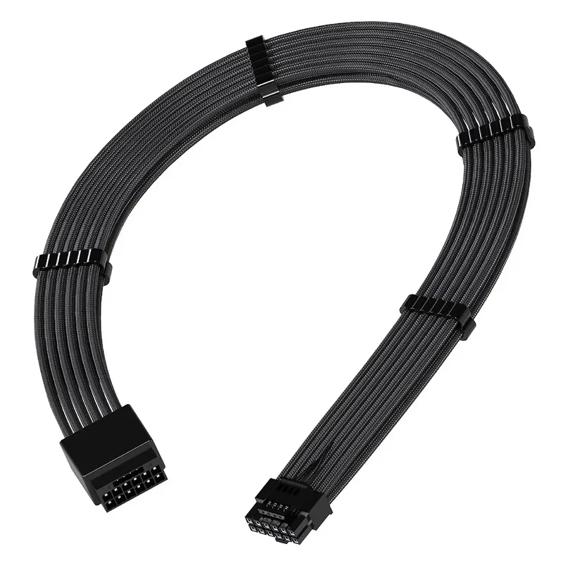 Prolunga GPU PCIe 5.0 da 16Pin (12+4) 12VHPWR a 16Pin - Nero