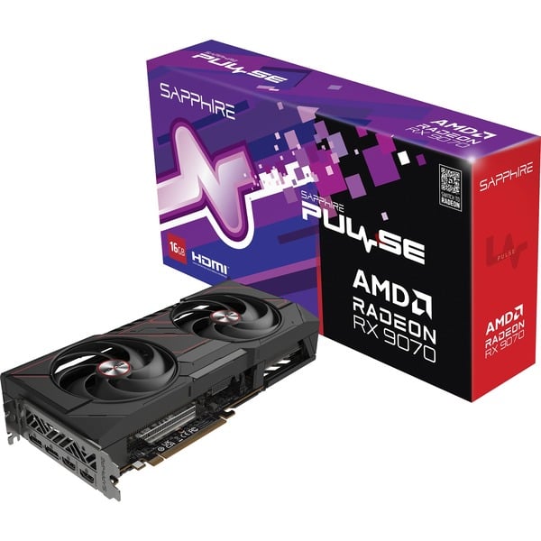 Sapphire Radeon RX 9070 XT Pulse - 16GB GDDR6 RAM - Grafikkarte