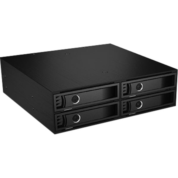 RaidSonic ICY-Box Backplane IcyBox 4x2,5 Zoll SATA/SAS HDD/SSD -> 5,25 Zoll Schacht sw retail
