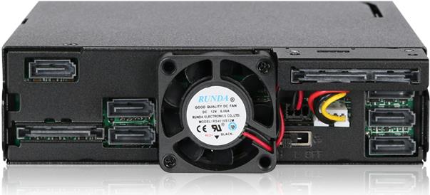 RaidSonic ICY-Box Backplane IcyDock 6x6,3cm SATAI-III in 1x5,25 Zoll HDD/SSD sw retail