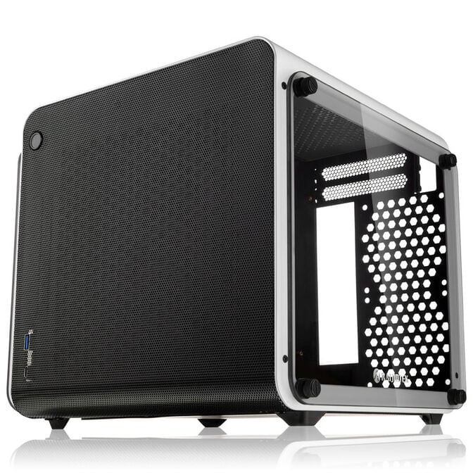 Raijintek METIS EVO TG Mini-ITX Gehäuse, Tempered Glass - weiß