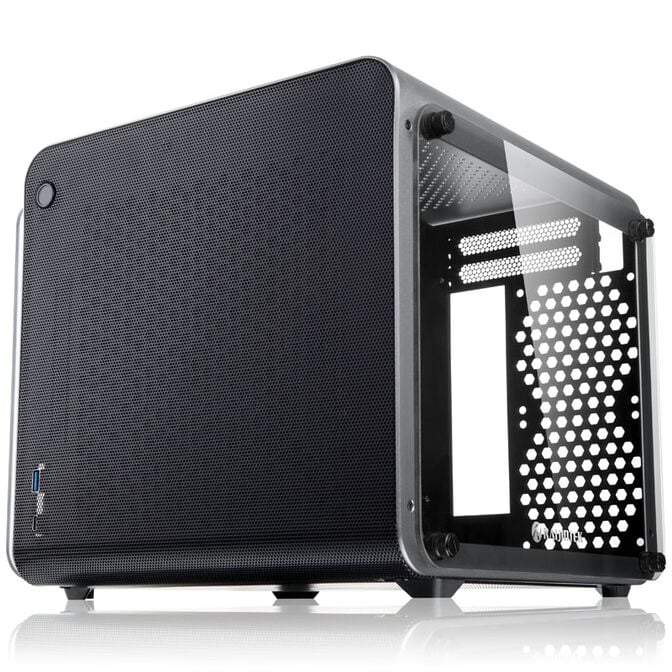 Raijintek METIS EVO TG Mini-ITX Gehäuse, Tempered Glass - silber