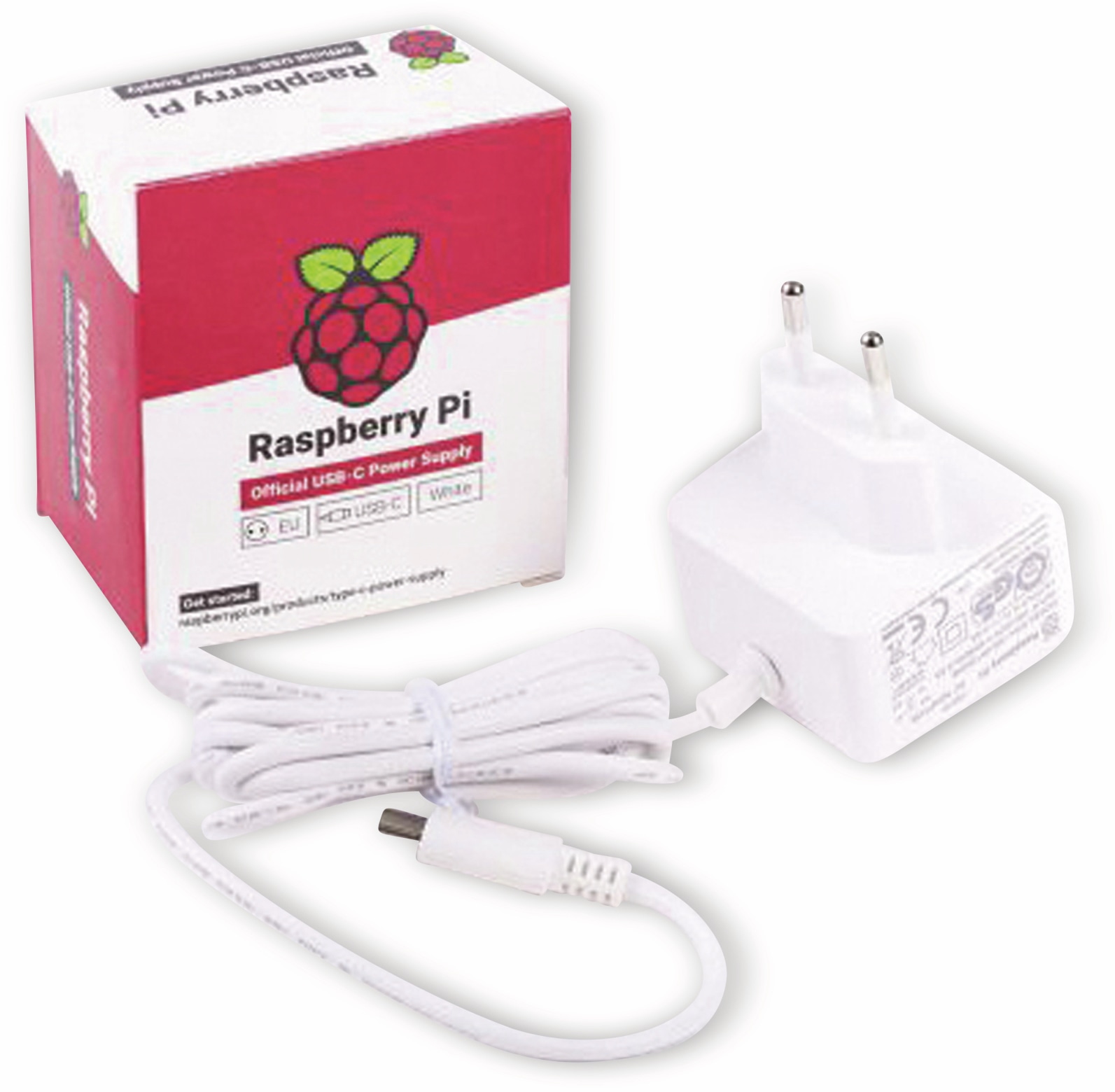 Raspberry Alimentation secteur USB-C 5V 3A Blanc