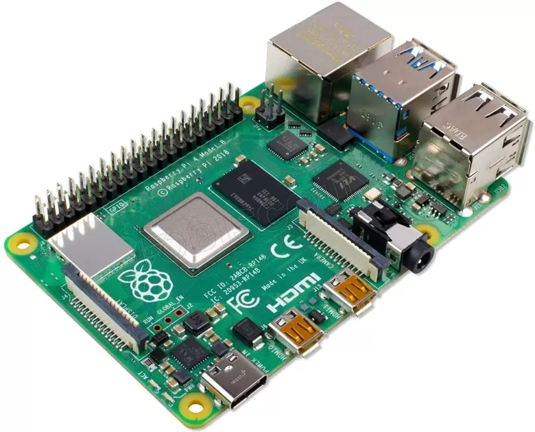 Raspberry Pi 4 model B moederbord