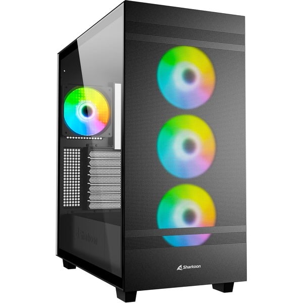 Rebel C50 Black RGB midi tower behuizing