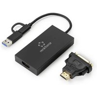 Renkforce Externe Grafikkarte DDR3-RAM USB-A, USB-C® (USB 3.2 Gen 1), HDMI®, DVI
