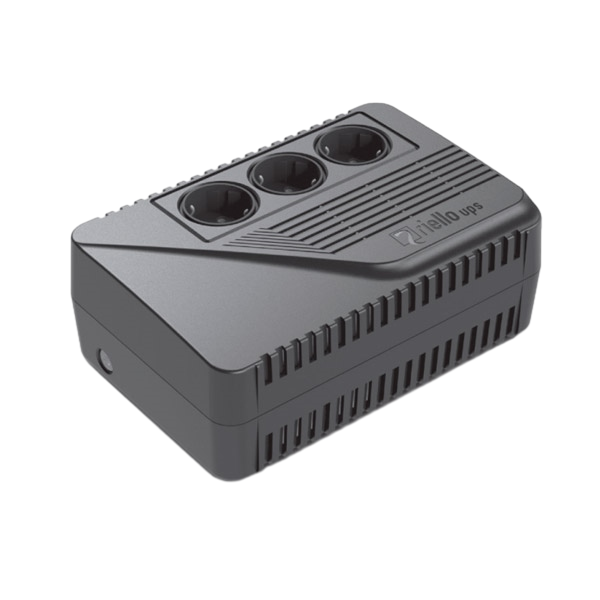 Riello UPS iPlug SE IPE 600 - UPS - AC 230 V - 600 VA - conectores de saída: 3 - Europa - preto