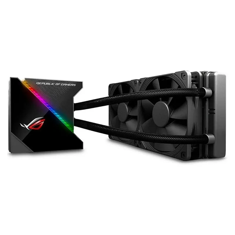 ROG Ryujin 240 all-in-one liquid CPU cooler com color OLED, Aura Sync RGB and Noctua iPPC 2000 PWM 120mm radiator fan