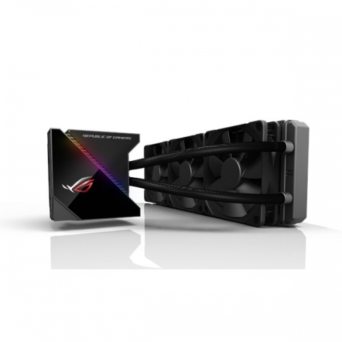 ROG Ryujin 360 all-in-one liquid CPU cooler com color OLED, Aura Sync RGB and Noctua iPPC 2000 PWM 120mm radiator fan