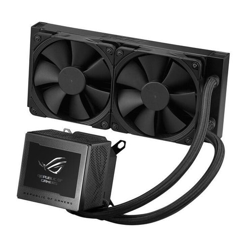 ROG Ryujin III 240 all-in-one liquid CPU cooler with 3.5" LCD, Asetek 8th gen pump, pump embedded fan and Noctua 2000 PWM 120mm radiator fans.