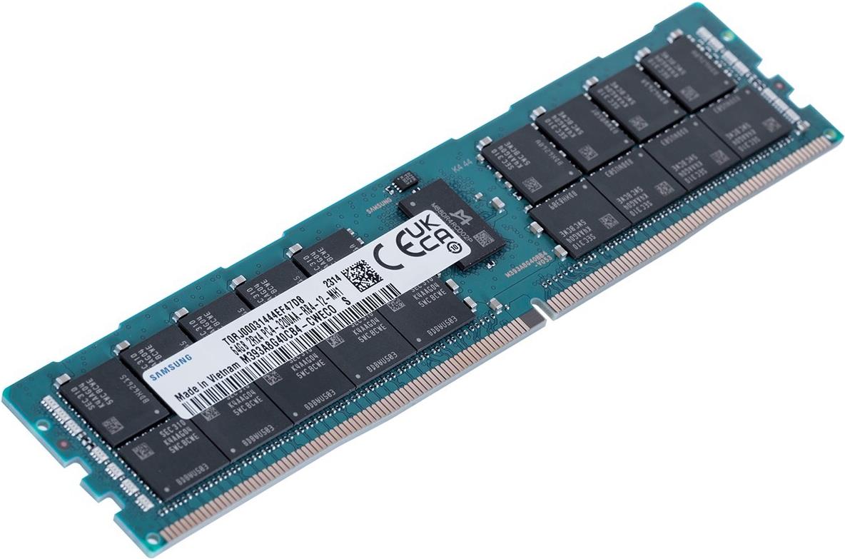 Samsung 64GB  PC4-25600AA-R DIMM Dual Rank X4 DDR4-3200 Registered ECC M39A8G40