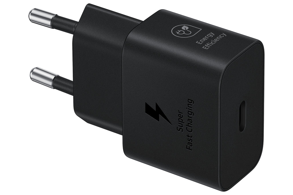 Carregador Samgung 25W Cabo Preto AC, USB  EP-T2510XBEGEU