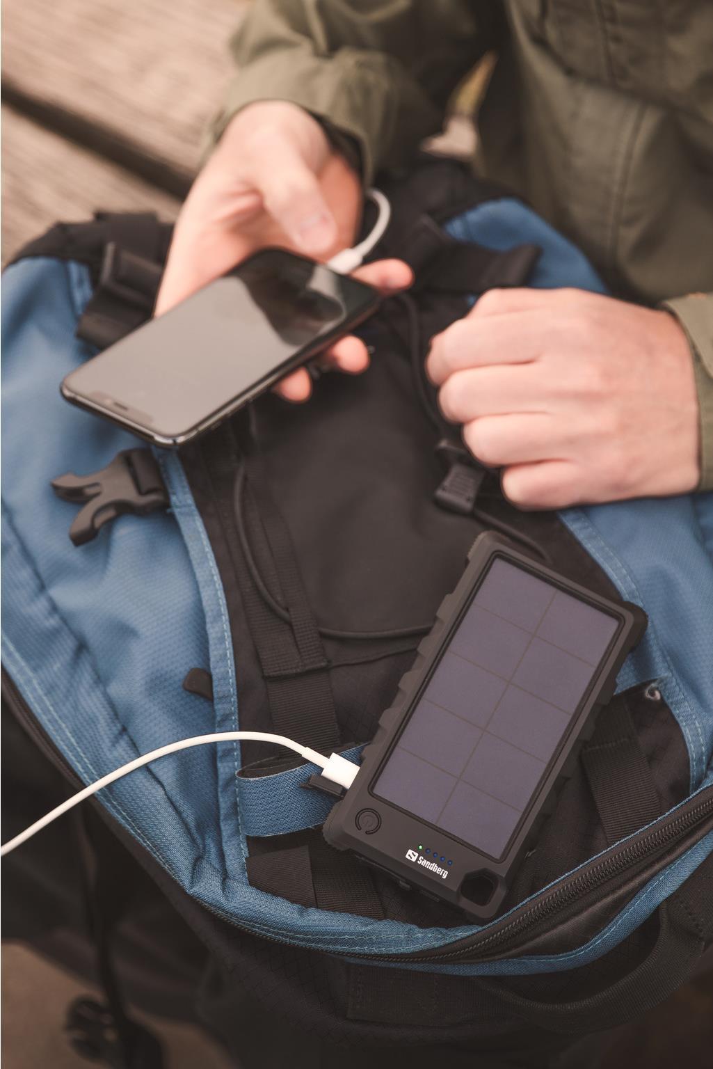 Sandberg Outdoor Solar Powerbank 10000 Schwarz