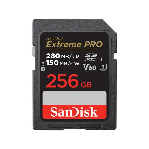 Sandisk Cartão Sdxc Extreme Pro 256GB V60 UHS-II SD CARDS