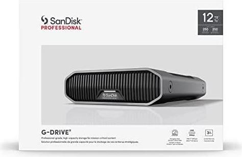 SanDisk - Disco rígido - Enterprise - 12 TB - externa (desktop) - USB 3.2 Gen 2 (USB C conector) - 7200 rpm