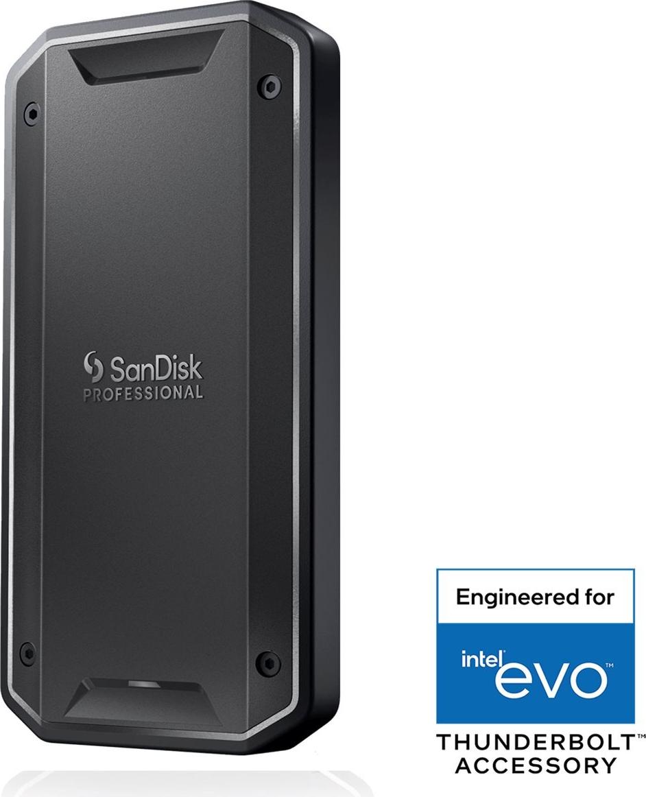 SANDISK Professional PRO-G40 (exFAT) SSD - 2TB - Schwarz - Extern SSD - Thunderbolt 3
