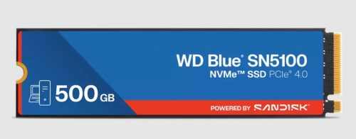 SanDisk WD Blue SN5100 500 GB/ M.2 2280 PCIe Gen4/ Disco SSD de capacidade total