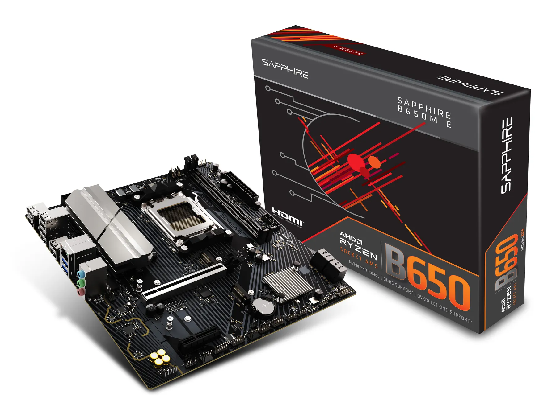 Sapphire B650M-E AM5 mATX -emolevy