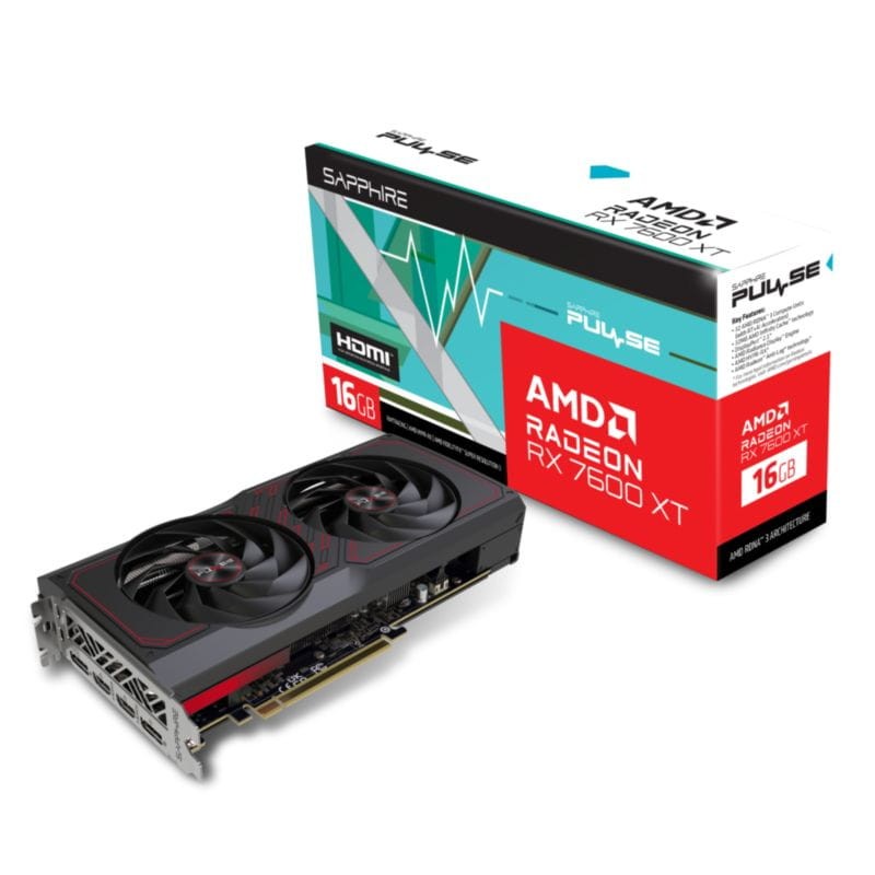 Sapphire PULSE PULSE Radeon RX 7600 XT AMD 16GB DDR6