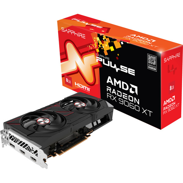 Sapphire Radeon RX 9060 XT Pulse OC - 8GB GDDR6 RAM - Grafikkarte