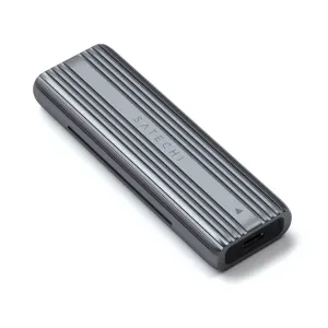 Satechi ST-UCNSEM M.2 NVMe/SATA SSD -kotelo, 1-paikkainen, USB-C, USB 3.2 Gen 2, harmaa
