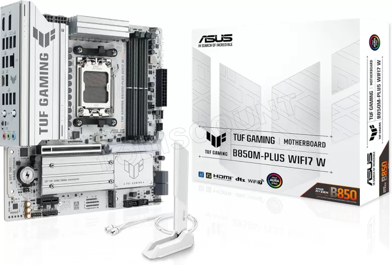 Scheda Madre Asus TUF Gaming B850M-PLUS WiFi 7 White – Socket AM5 DDR5 Micro-ATX
